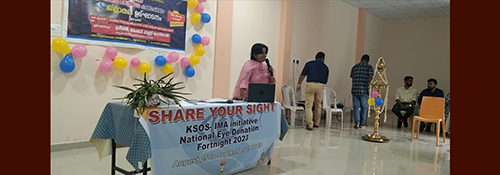 Eye Donation fortnight inauguration organised by Dept of Ophthalmology, DMO, IMA